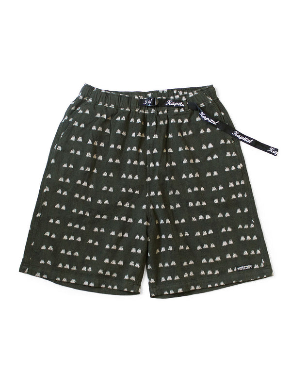 Kapital Cotton Iris Print Easy Shorts Pants
