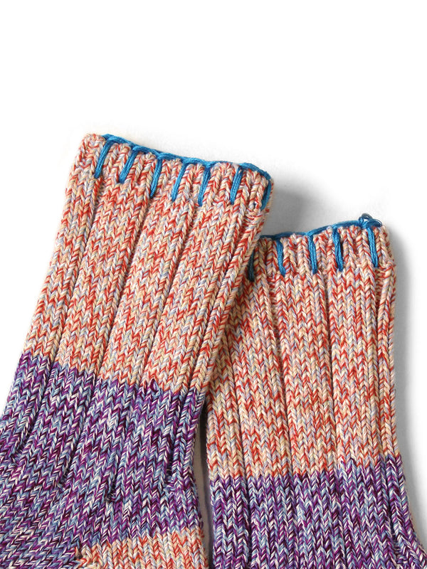 Kapital 56-piece Van Gogh heather HOBO stitch socks