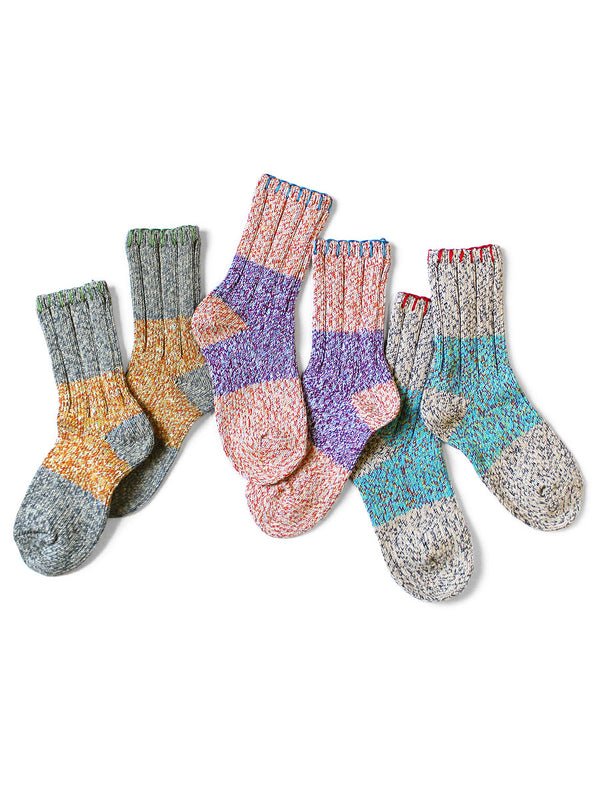 Kapital 56-piece Van Gogh heather HOBO stitch socks