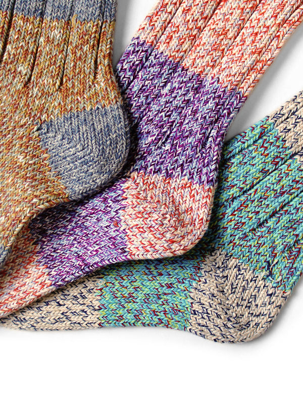 Kapital 56-piece Van Gogh heather HOBO stitch socks
