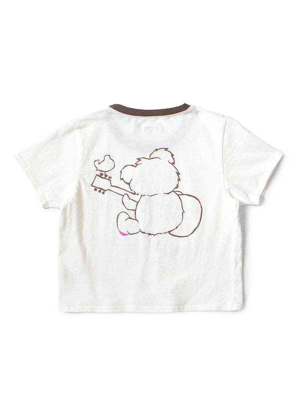 Kapital 20 Jersey Cropped T-shirt (Little Bear Harmony pt) women