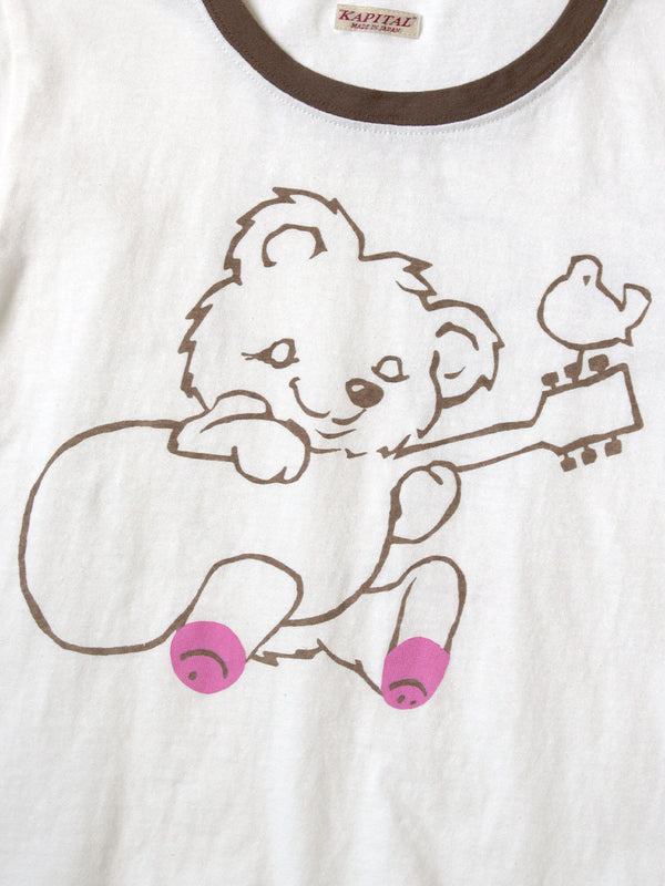 Kapital 20 Jersey Cropped T-shirt (Little Bear Harmony pt) women