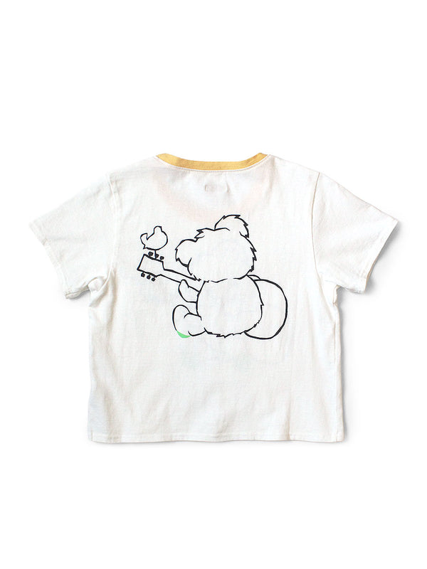 Kapital 20 Jersey Cropped T-shirt (Little Bear Harmony pt) women