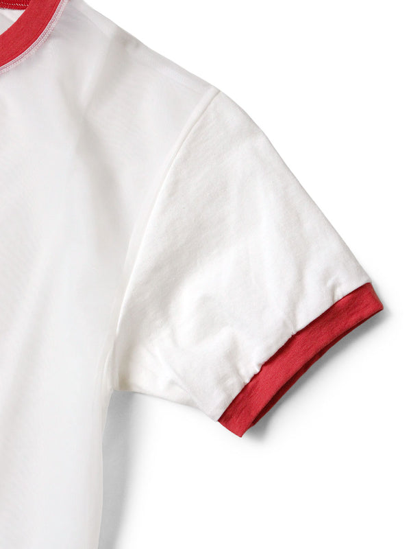 Kapital Sheer Jersey 20 ersey Ringer T-shirt (Peckish Little Bear pt) women