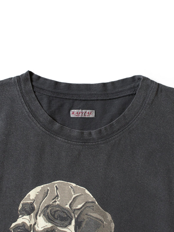 Kapital 20 Jersey Crew T-Shirt (Peckish Rain Skull pt) Tee