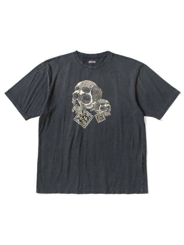 Kapital 20 Jersey Crew T-Shirt (Peckish Rain Skull pt) Tee