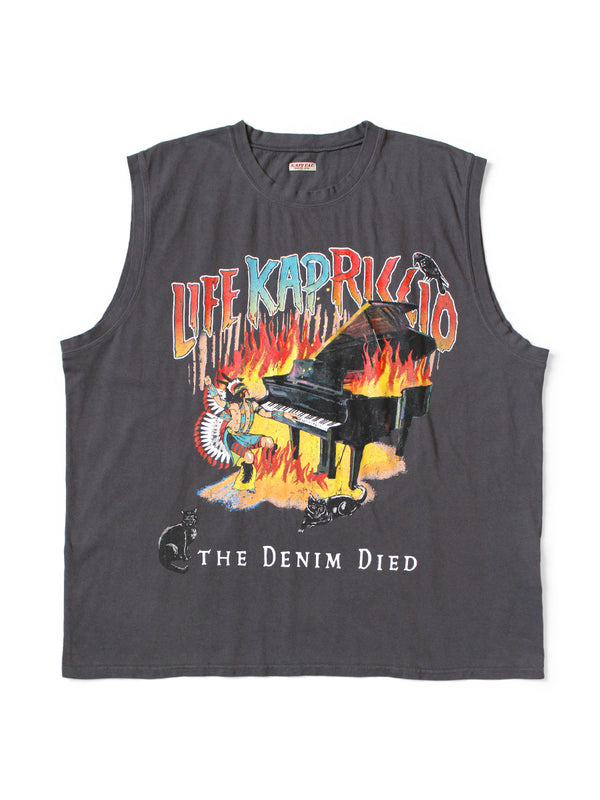 Kapital 20 Jersey Sleeveless Big-T (BURNING Piano pt) Tee