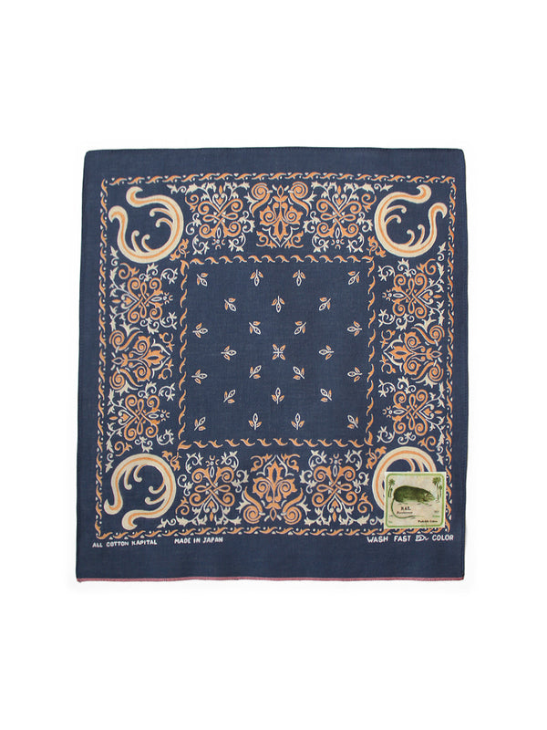 Kapital fastcolor Selvedge Bandana (ANTLER NAJA) 15x15