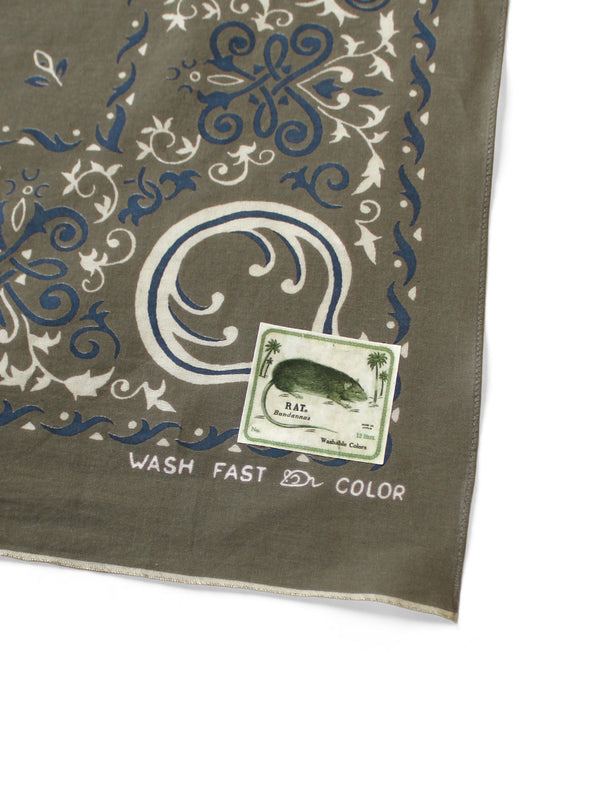 Kapital fastcolor Selvedge Bandana (ANTLER NAJA) 30x30