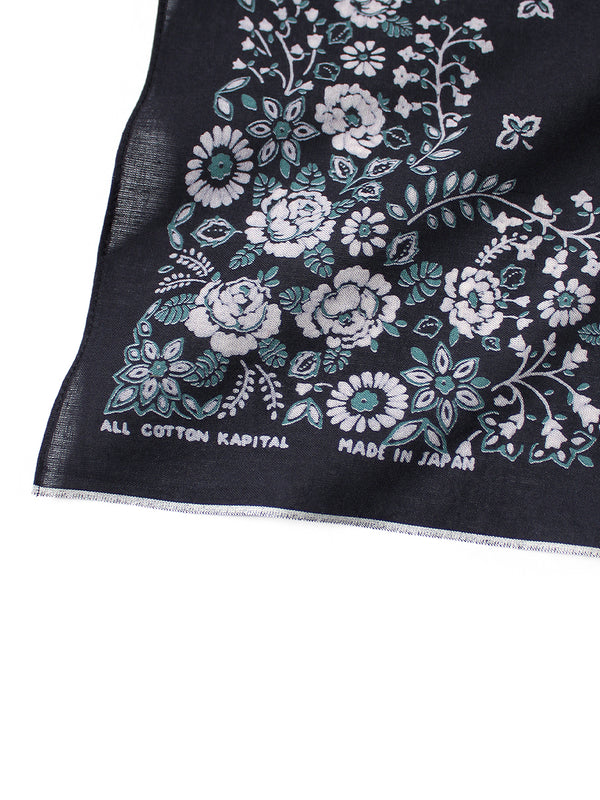 Kapital Selvedge Bandana (Churchill Garden) small