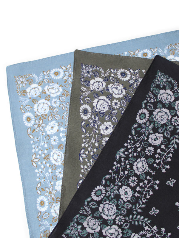 Kapital Selvedge Bandana (Churchill Garden) small