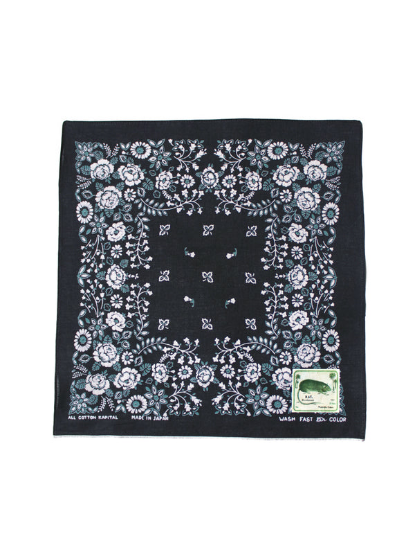 Kapital Selvedge Bandana (Churchill Garden) small