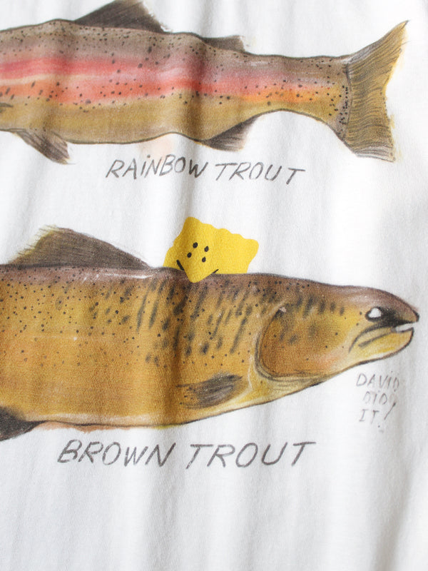 Kapital Trout Print Jersey T-Shirt Tee