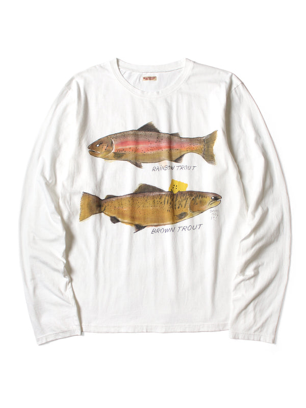 Kapital Trout Print Jersey T-Shirt Tee