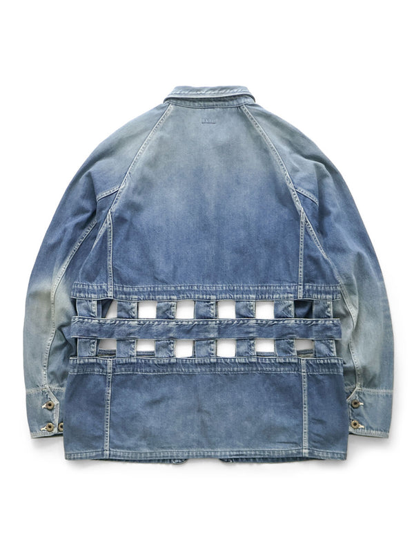 Kapital 11.5oz Denim Windowpane CACTUS Coveralls Jacket