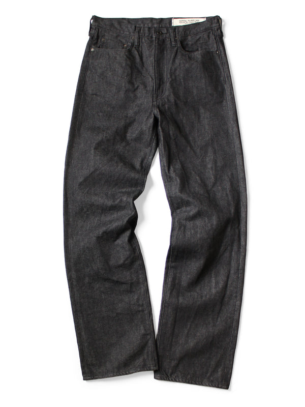 Kapital 14oz Black Denim 5P Monkey TH (Zip) Pants