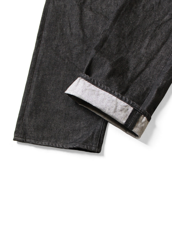 Kapital 14oz Black Denim 5P Monkey TH (Zip) Pants