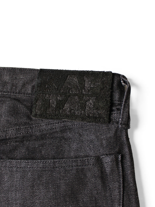 Kapital 14oz Black Denim 5P Monkey TH (Zip) Pants