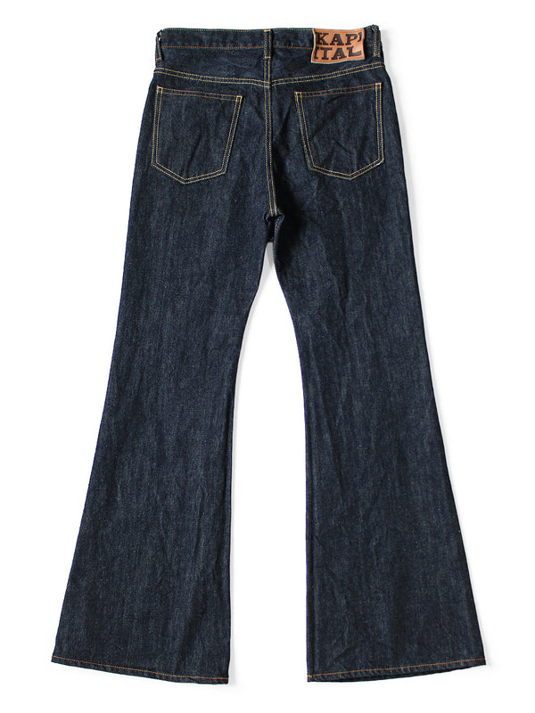 Kapital 14oz Denim 5P APRON-SKOUSER Flare pants