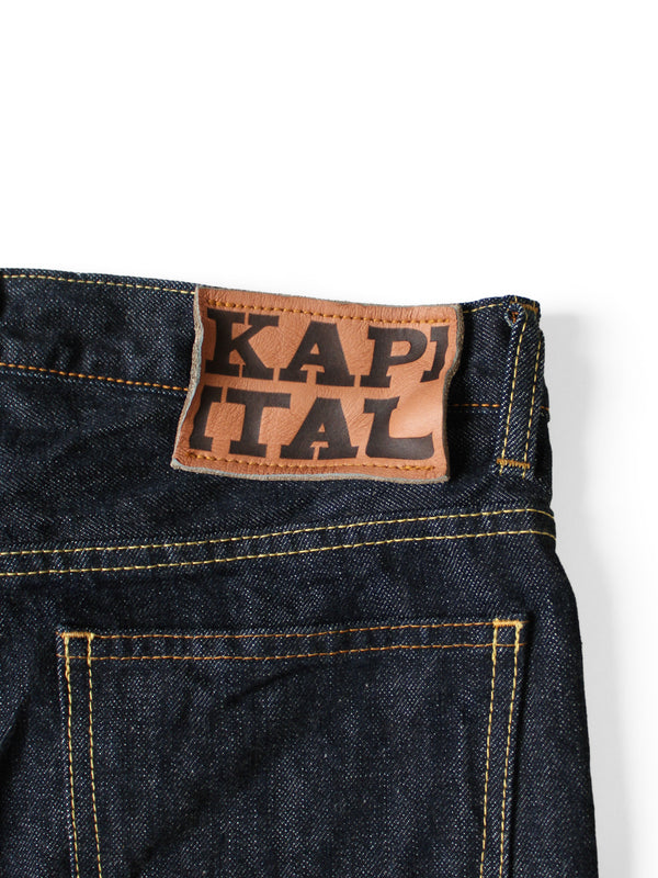 Kapital 14oz Denim 5P APRON-SKOUSER Flare pants