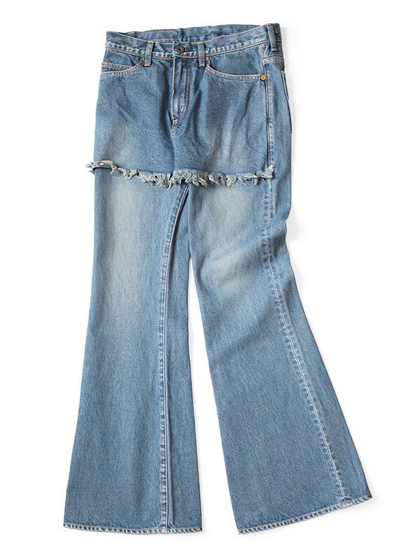 Kapital 14oz Denim 5P APRON-SKOUSER Flared Pants