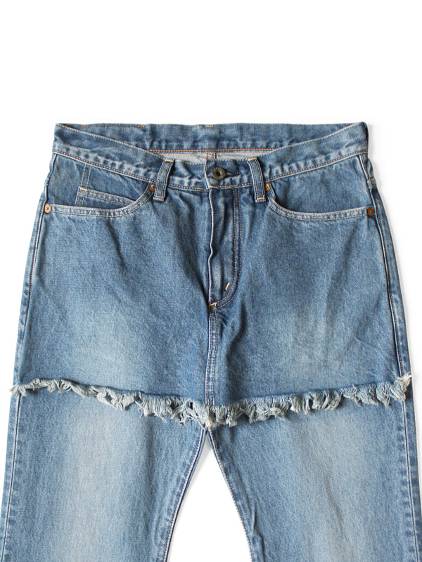 Kapital 14oz Denim 5P APRON-SKOUSER Flared Pants