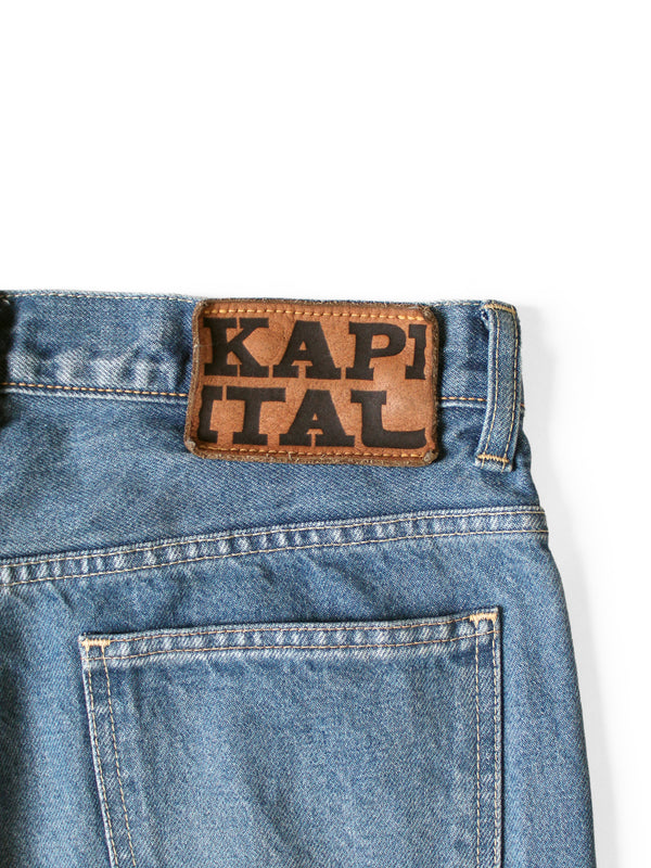Kapital 14oz Denim 5P APRON-SKOUSER Flared Pants