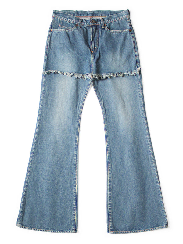 Kapital 14oz Denim 5P APRON-SKOUSER Flared Pants