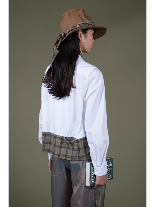 Kapital Check Wool Open-Collar Shirt