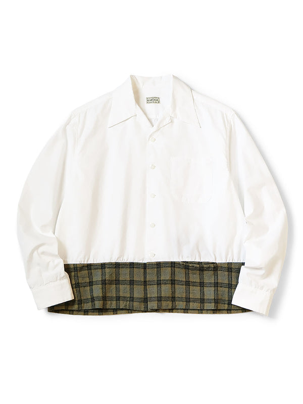 Kapital Check Wool Open-Collar Shirt