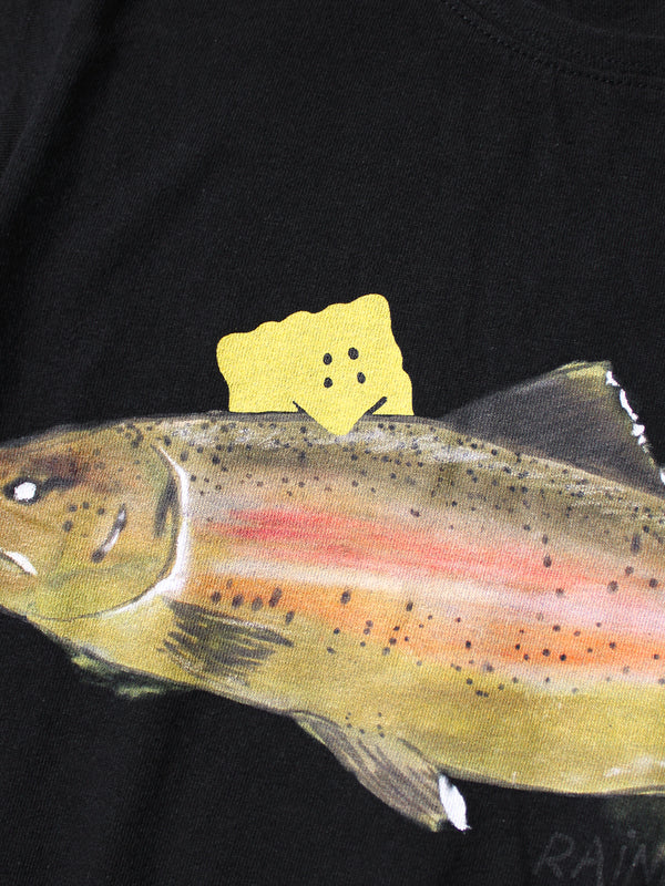 Kapital 20 Jersey Cropped T-shirt (1 Trout Peckish Rainbow) Tee