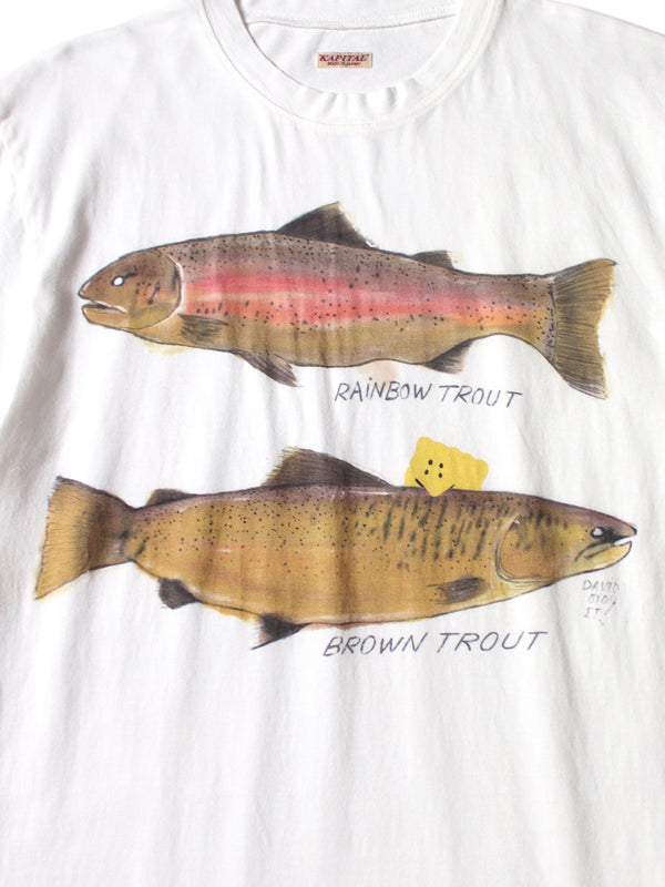 Kapital 20 Jersey Crew T-shirt (Two Trout, Peckish Rainbow) Tee