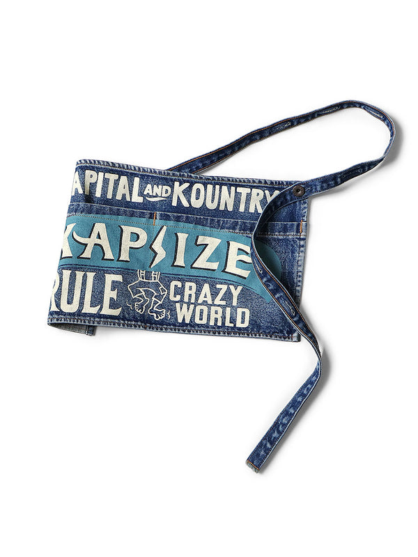 Kapital 13oz Denim Distressed Short Apron (KAPSIZE RULEpt)