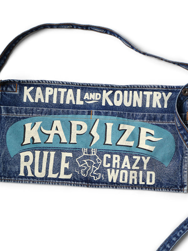 Kapital 13oz Denim Distressed Short Apron (KAPSIZE RULEpt)