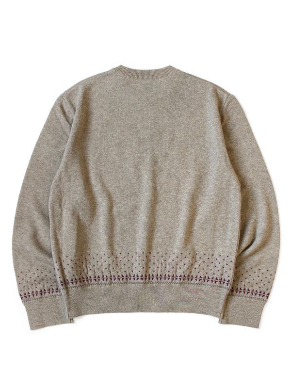 Kapital 12G Wool Crew Neck Sweater (FLY GOOSE)