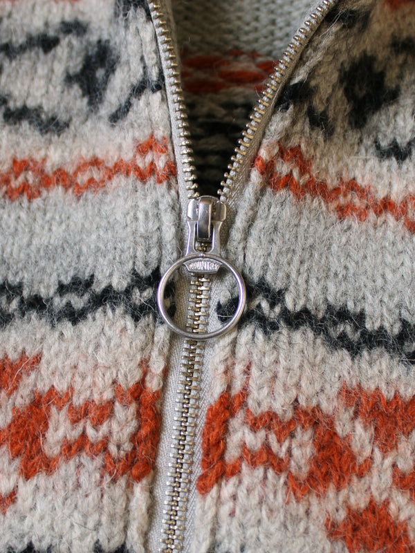 Kapital 3G Wool Yellowknife Fair Isle Half Zip Vest