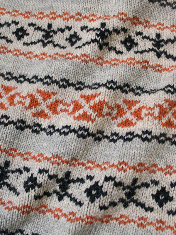 Kapital 3G Wool Yellowknife Fair Isle Half Zip Vest