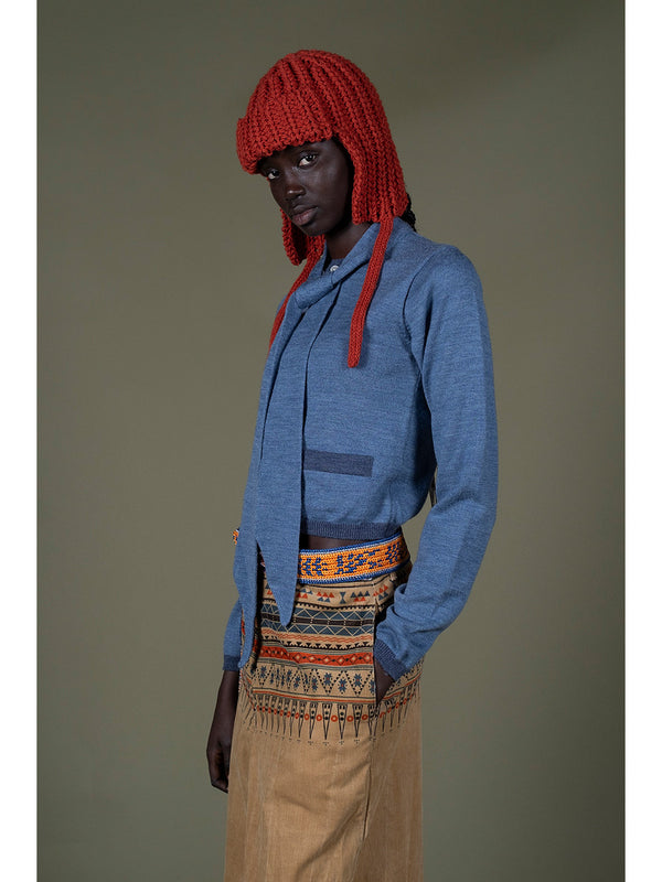 Kapital 12G Knit Bowtie Cardigan women