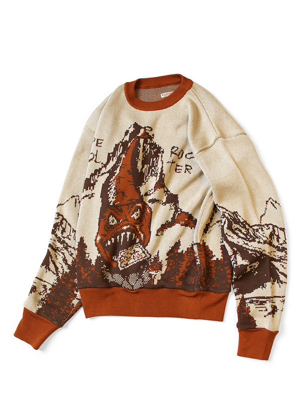 Kapital Vintage Crew Sweater - Slide Rock Bolt