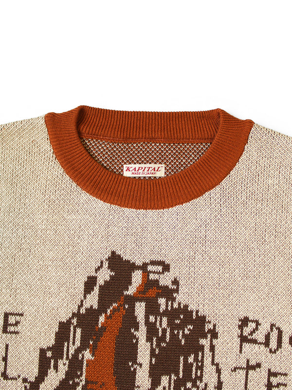 Kapital Vintage Crew Sweater - Slide Rock Bolt