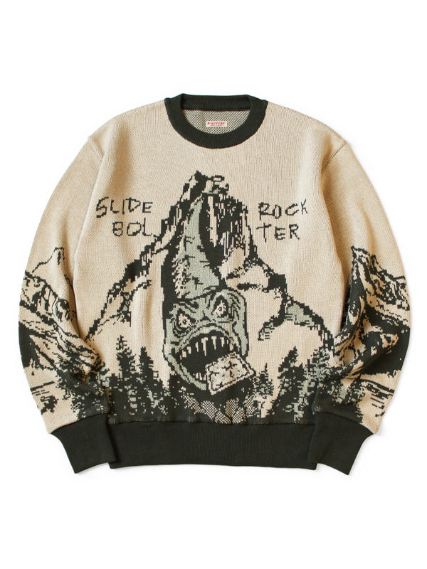 Kapital Vintage Crew Sweater - Slide Rock Bolt