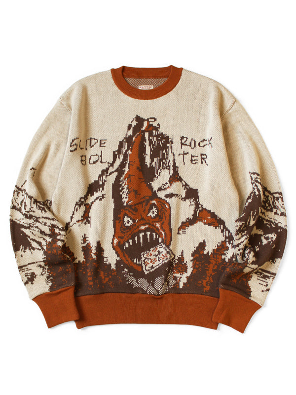 Kapital Vintage Crew Sweater - Slide Rock Bolt