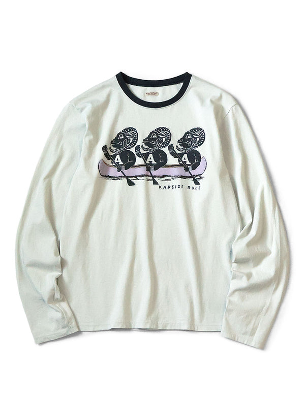 Kapital 20/- Jersey Crew Neck Long Sleeve T-Shirt (`A`SHEEPpt)