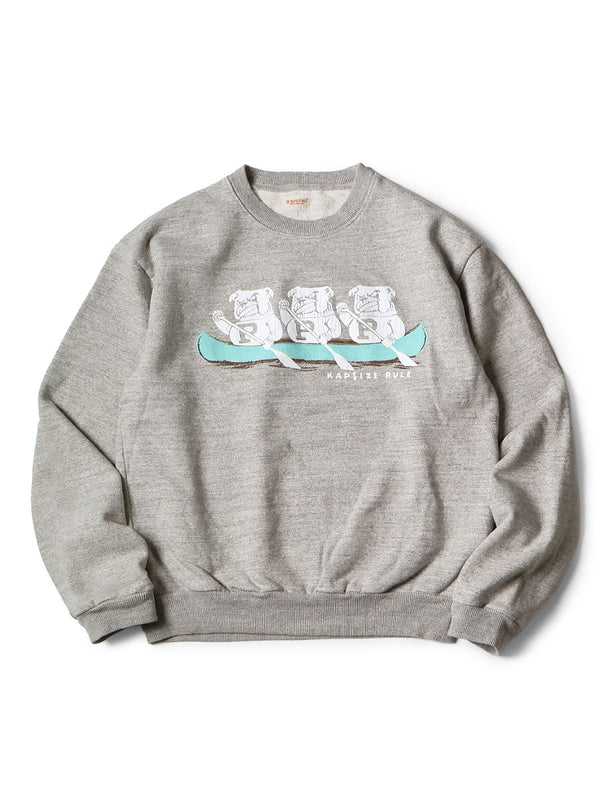 Kapital TOP fleece crew sweatshirt (`P`BULLDOGpt)