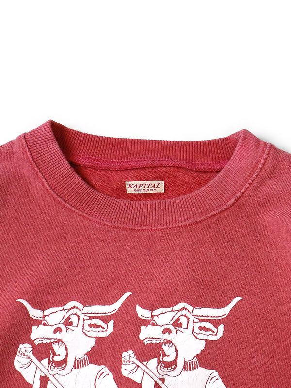 Kapital fleece crew sweatshirt (`L`LONGHORNpt)