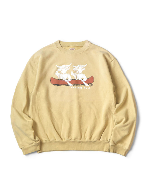 Kapital fleece crew sweatshirt (`L`LONGHORNpt)