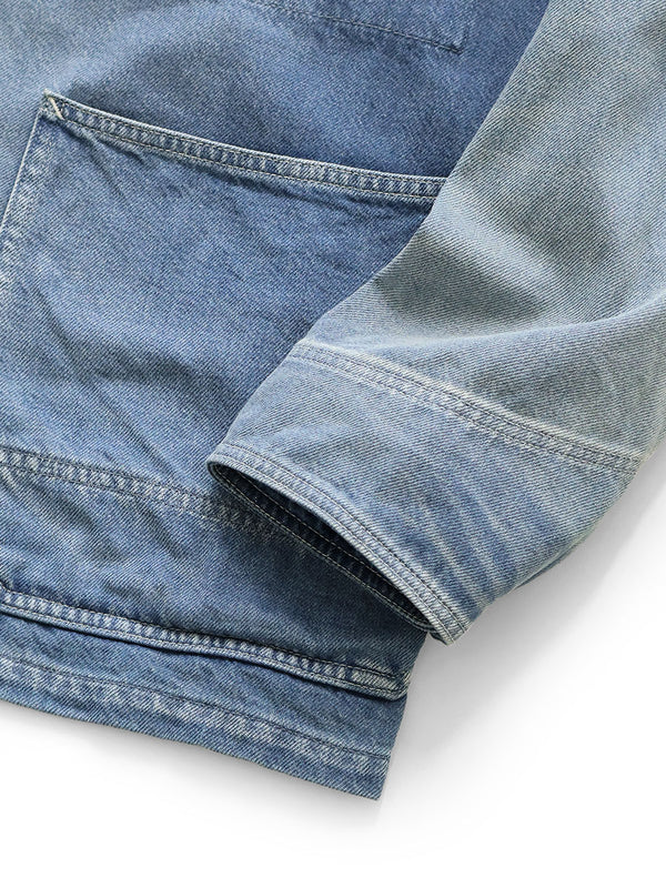 Kapital 11.5oz Denim Fringe Coveralls jacket