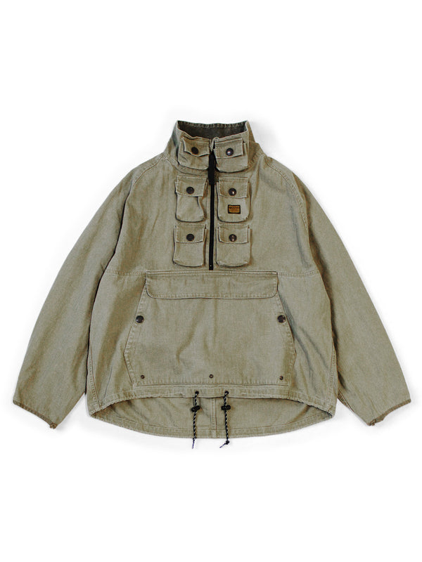 Kapital Herringbone Nickel 6 Anorak jacket