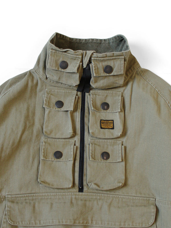 Kapital Herringbone Nickel 6 Anorak jacket