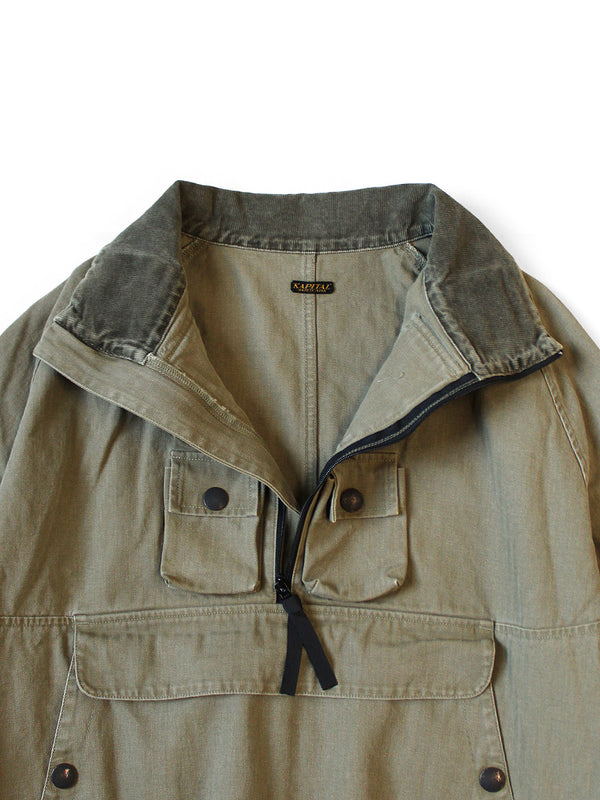 Kapital Herringbone Nickel 6 Anorak jacket